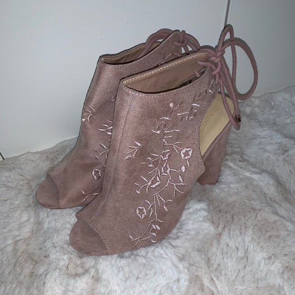 charlotte russe open toe booties - Picture 3 of 5